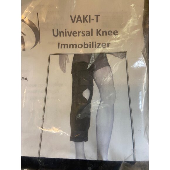 Vaki-T Universal Knee Immobilizer Tri-Panel Design With Adjustable Stays & Strap - Picture 3 of 9